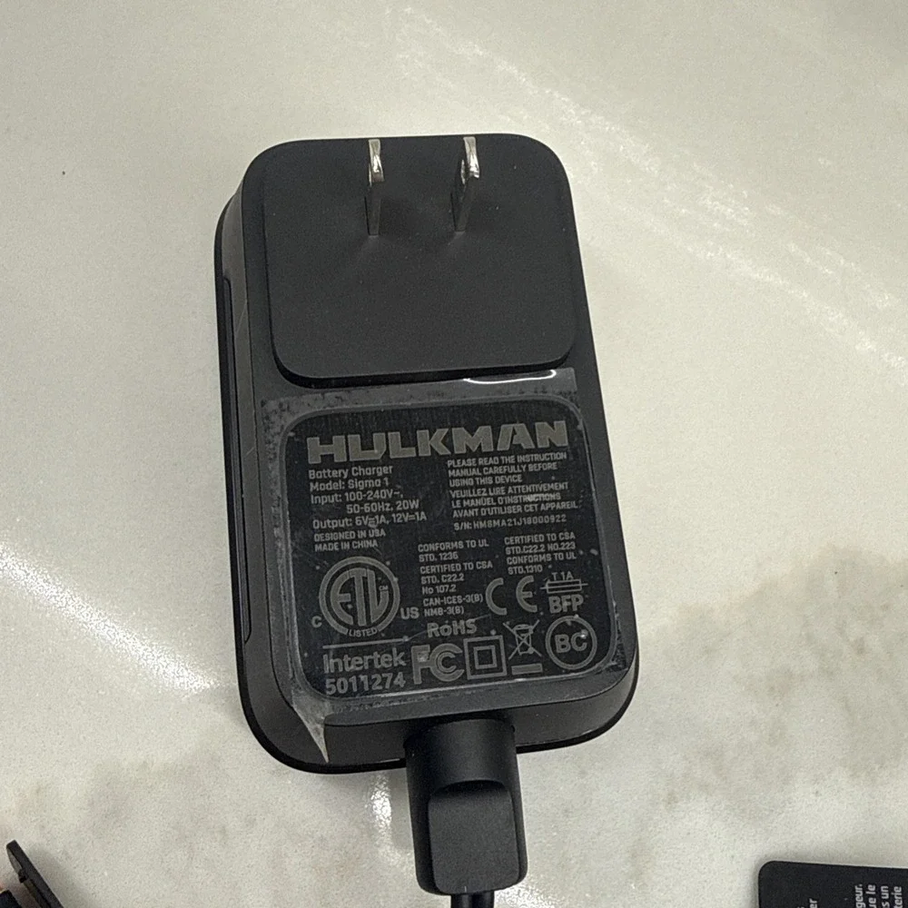 HULKMAN Sigma 1 Car ATV Boat Battery Charger - 1A 6V/12V Automatic Smart Trickle